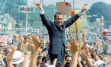 Richard Nixon looking silly